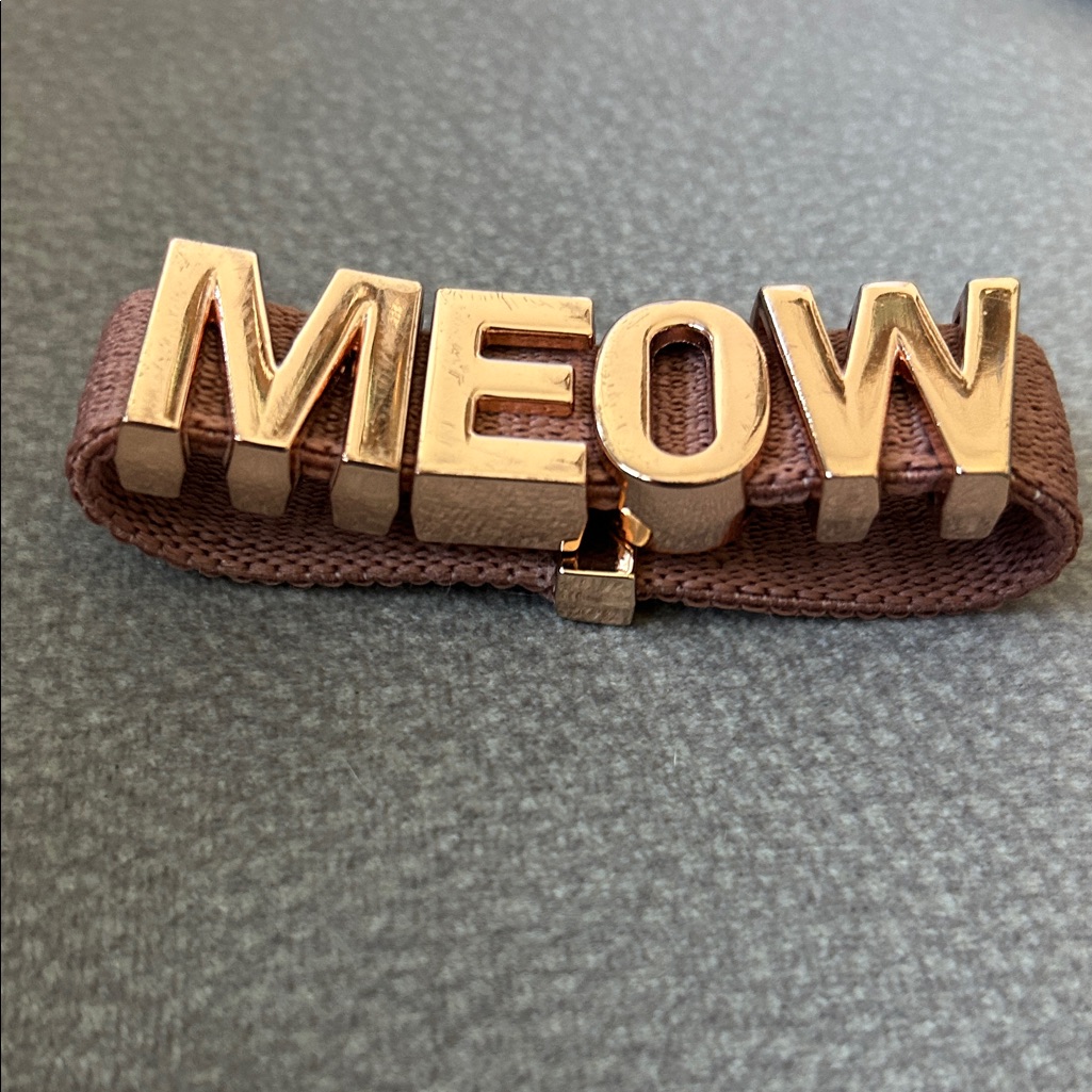 Bcbg Gold And Brown Meow Bracelet Please Look The All Pictures 10$